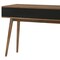 Armen Living Amigo Black Veneer and Walnut Wood Console Table LCAGCNWA - alternate 6